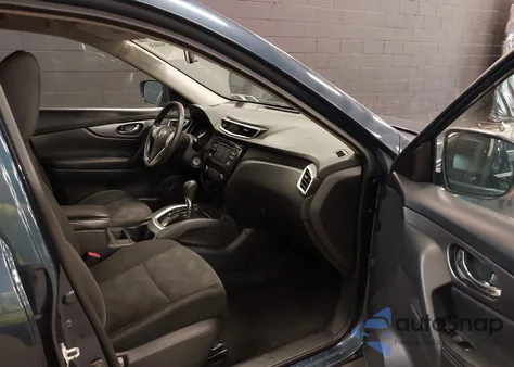 2016 Nissan Rogue S из США, поврежденный, VIN KNMAT2MV4GP734977